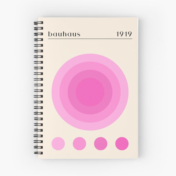 Item preview, Círculos rosas de la Bauhaus 1919 | Póster abstracto geométrico minimalista designed and sold by kahaMWirless.