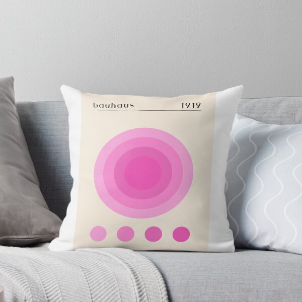 Item preview, Bauhaus 1919 Pink Circles | Minimalist Geometric Abstract Poster designed and sold by kahaMWirless.