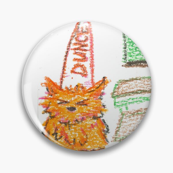 Item preview, Orange Cat with Dunce hat in Classroom designed and sold by potterspatch.