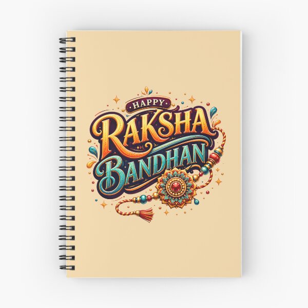 Item preview, Happy Raksha Bandhan Typography | Decorative Rakhi Festival Design | Indian Festival Sticker & Gift designed and sold by boutkhilnl.