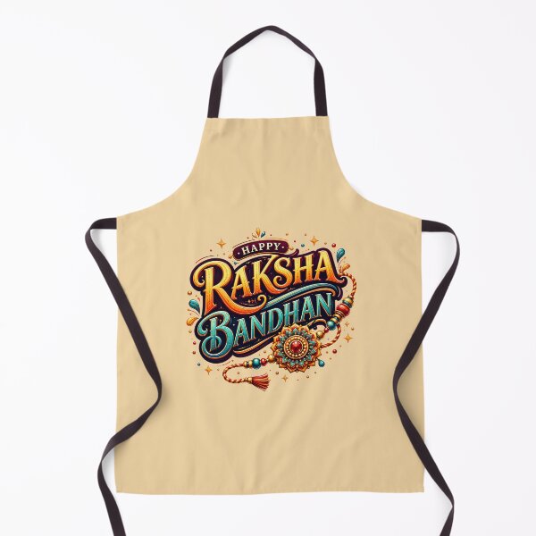 Item preview, Happy Raksha Bandhan Typography | Decorative Rakhi Festival Design | Indian Festival Sticker & Gift designed and sold by boutkhilnl.