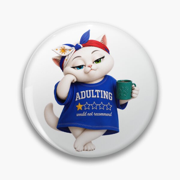 Item preview, Adulting not recommended cat designed and sold by SHARAMDARA.