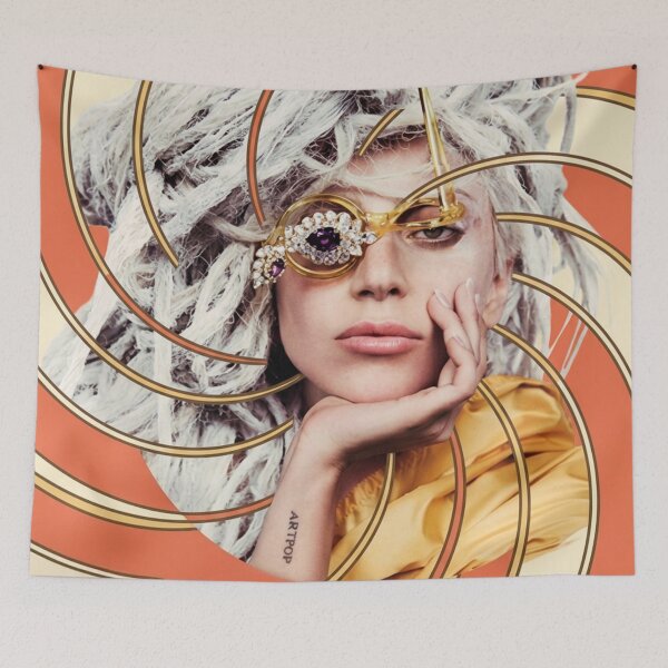 Item preview, Lady Gaga Original Custom Vintage Music Unique Poster Wall Art designed and sold by Cool Robot Bro..