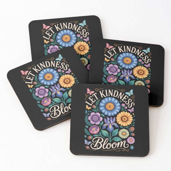Item preview, Let Kindness Bloom – Floral Positive Quote  designed and sold by jkrphoto.