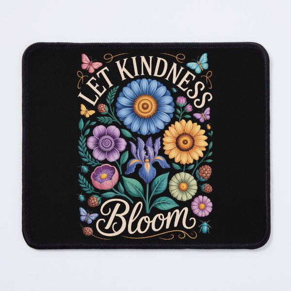 Item preview, Let Kindness Bloom – Floral Positive Quote designed and sold by jkrphoto.