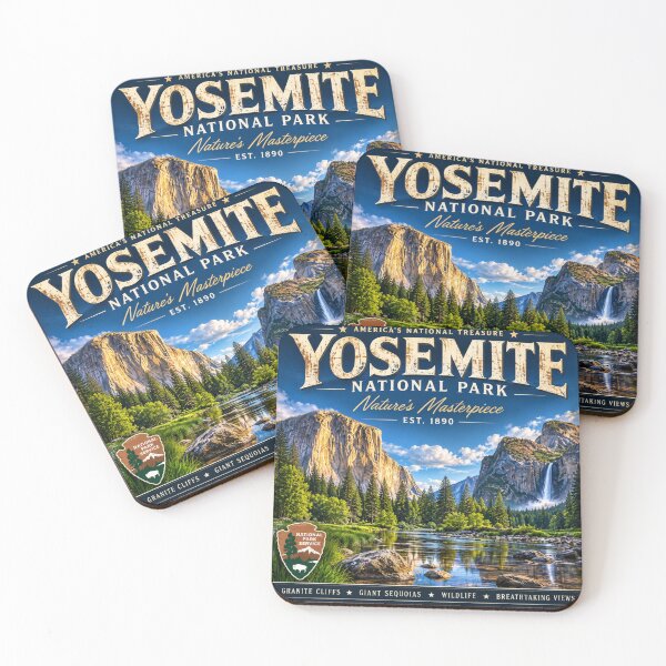 Item preview, Yosemite National Park Vintage Travel Poster designed and sold by SlanPOD.