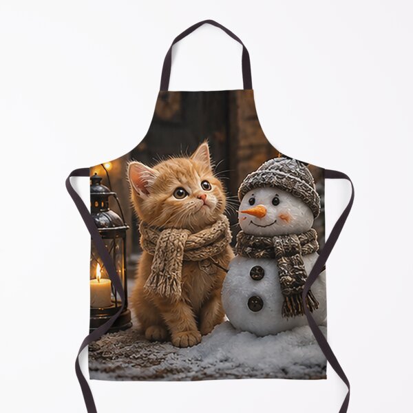 Item preview, Cozy Winter Friendship Cat Illustration designed and sold by Sara-Ai.