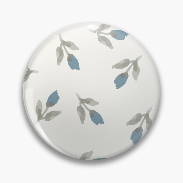 Item preview, Dusty Blue Tulips Pattern – Sage & Blue Floral Print designed and sold by FawnFeatherCo.
