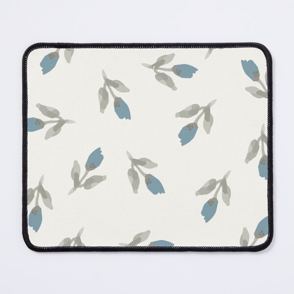 Item preview, Dusty Blue Tulips Pattern – Sage & Blue Floral Print designed and sold by FawnFeatherCo.