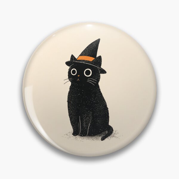 Item preview, Witchy Black Cat Spooky Season Cute Halloween Art designed and sold by oneofthesedayys.