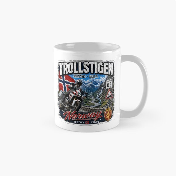 Item preview, Trollstigen The Troll Road Norway Sticker TShirt 05 designed and sold by OuterShellUK.