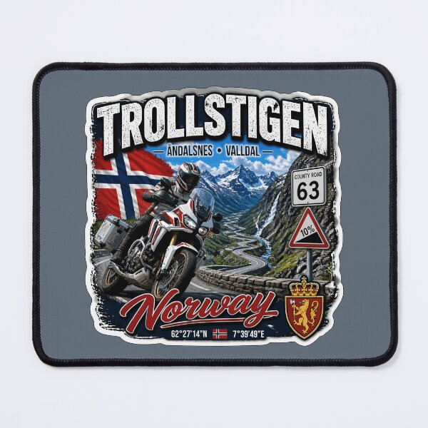 Item preview, Trollstigen The Troll Road Norway Sticker TShirt 05 designed and sold by OuterShellUK.