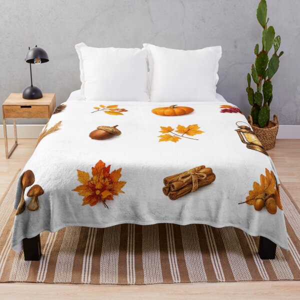 Item preview, Cozy Autumn Leaves Pumpkin Acorn Vintage Fall Season Aesthetic designed and sold by Rehnair.