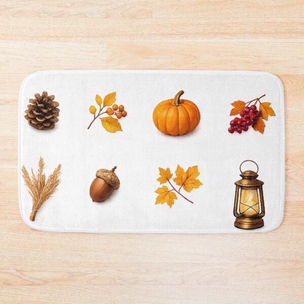 Item preview, Cozy Autumn Leaves Pumpkin Acorn Vintage Fall Season Aesthetic designed and sold by Rehnair.