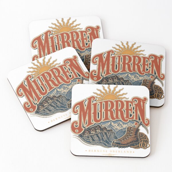 Item preview, Murren Switzerland Vintage Type Emblem Travel Art designed and sold by VisualArtsOasis.