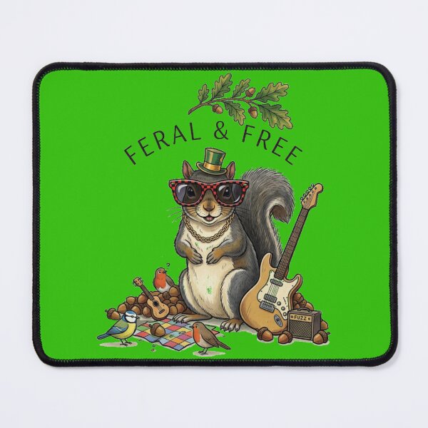 Item preview, Rock Star Squirrel Electric Guitar Funny Animal Musician Art designed and sold by Evelashop.