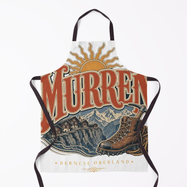 Item preview, Murren Switzerland Vintage Type Emblem Travel Art designed and sold by VisualArtsOasis.