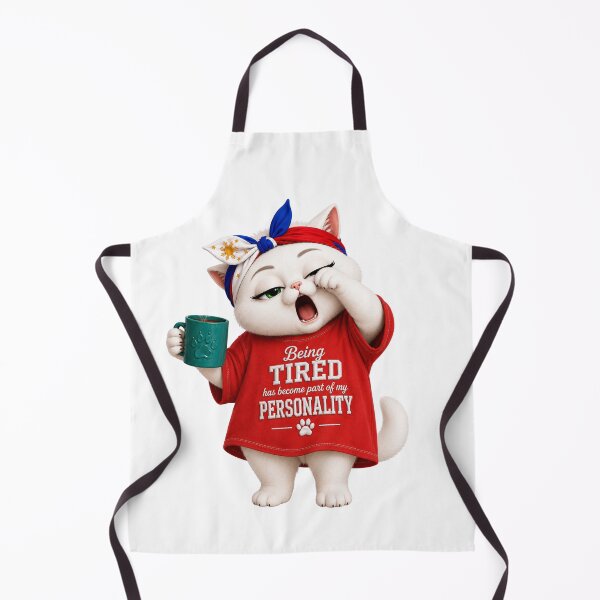 Item preview, Being tired has become part of my personality cat designed and sold by HOLLY MIYUKI.
