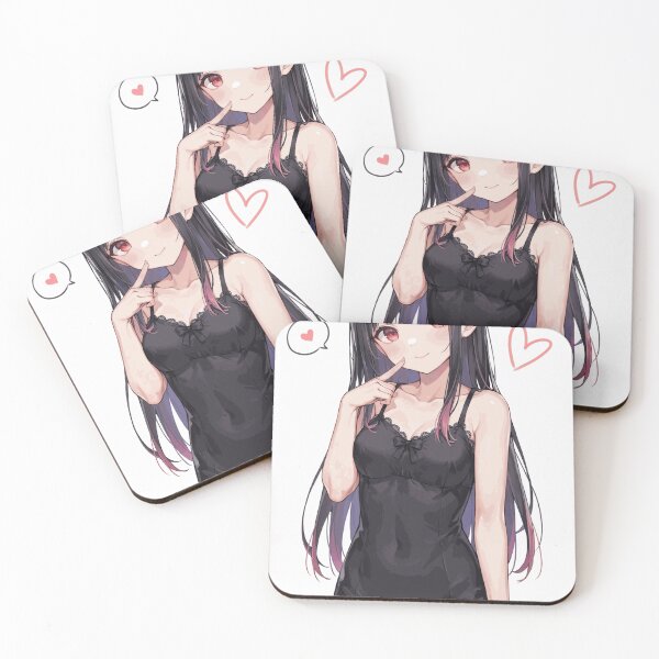 Item preview, Midnight Catgirl Charm – Elegant Anime Character Portrait designed and sold by BrunoValcazar.