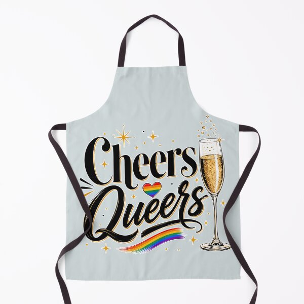 Item preview, Cheers Queers LGBTQ New Year's Shirt – Funny Rainbow Pride Celebration Design designed and sold by TheStephanieRome.