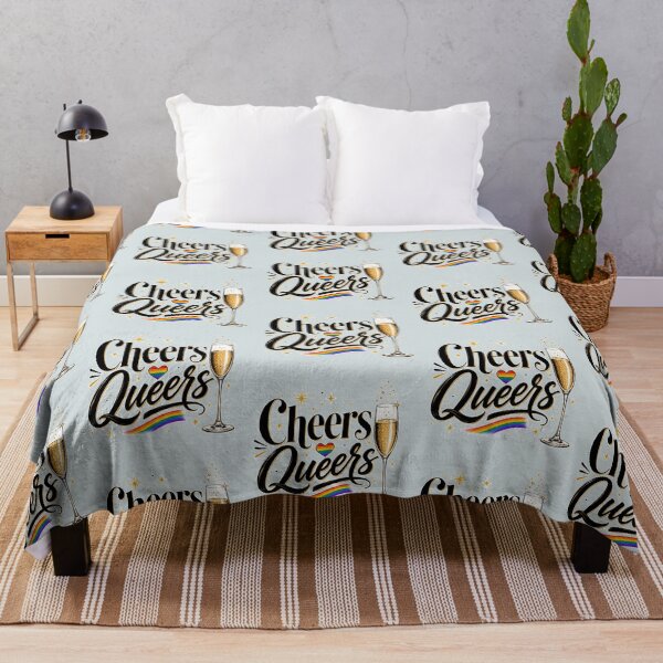 Item preview, Cheers Queers LGBTQ New Year's Shirt – Funny Rainbow Pride Celebration Design designed and sold by TheStephanieRome.