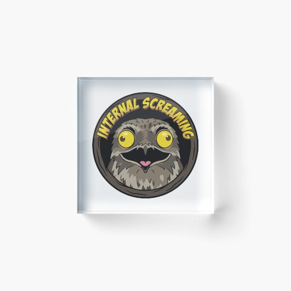 Item preview, Internal Screaming Pop Art Potoo Bird Meme designed and sold by Arc2020.