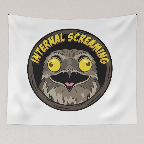 Item preview, Internal Screaming Pop Art Potoo Bird Meme designed and sold by Arc2020.