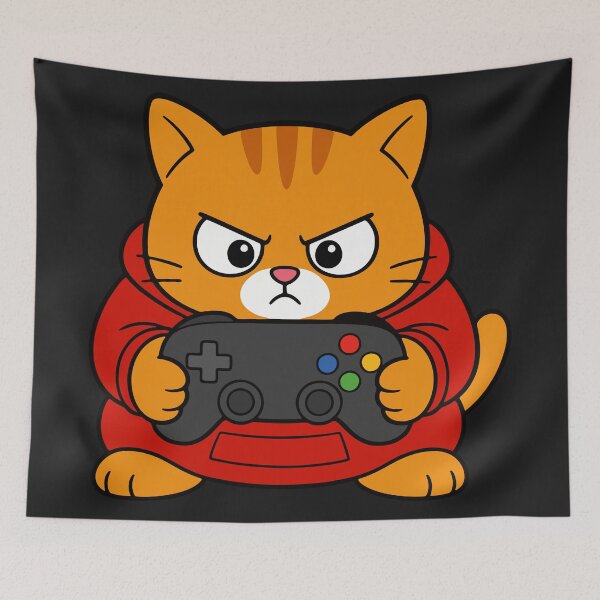 Item preview, Serious Gamer Cat designed and sold by fadilow.