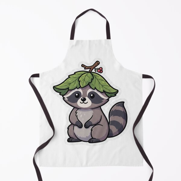 Item preview, Cute Leaf Hat Raccoon Forest Kawaii designed and sold by WearTheVibe Store.
