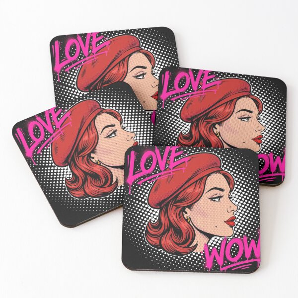 Item preview, Femme Fatale Newspaper Pop Art - Red Beret 1950s Comic Girl designed and sold by MAISON SYLVIE.