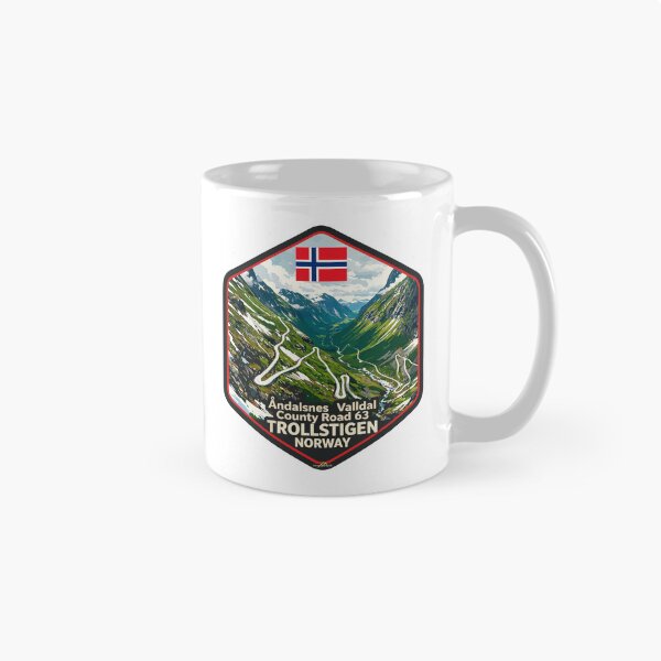 Item preview, Trollstigen The Troll Road Norway Sticker TShirt 06 designed and sold by OuterShellUK.