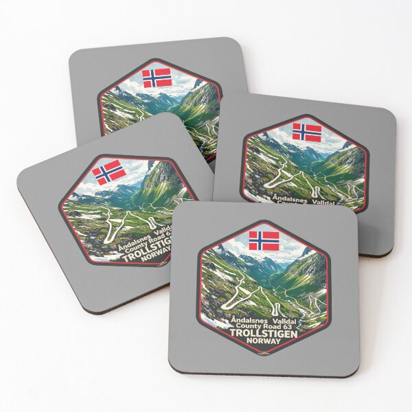 Item preview, Trollstigen The Troll Road Norway Sticker TShirt 06 designed and sold by OuterShellUK.