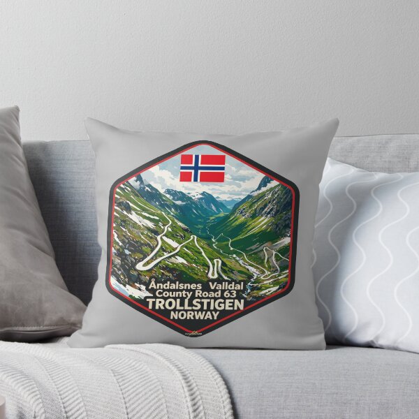 Item preview, Trollstigen The Troll Road Norway Sticker TShirt 06 designed and sold by OuterShellUK.