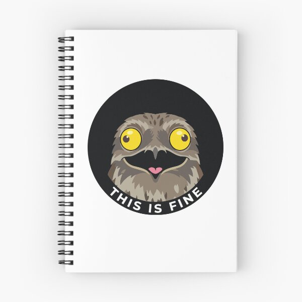 Item preview, This Is Fine Minimalist Potoo Bird Urutau designed and sold by Arc2020.