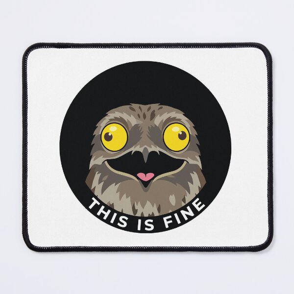 Item preview, This Is Fine Minimalist Potoo Bird Urutau designed and sold by Arc2020.