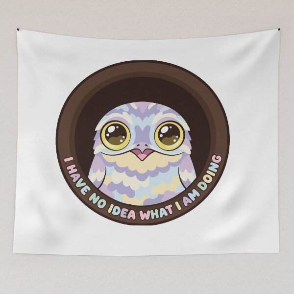 Item preview, No Idea What I Am Doing Kawaii Potoo Bird designed and sold by Arc2020.