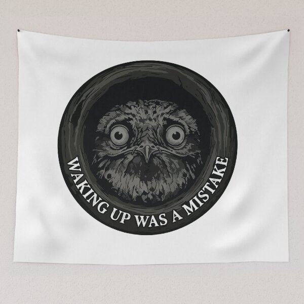 Item preview, Waking Up Was A Mistake Vintage Potoo Bird designed and sold by Arc2020.