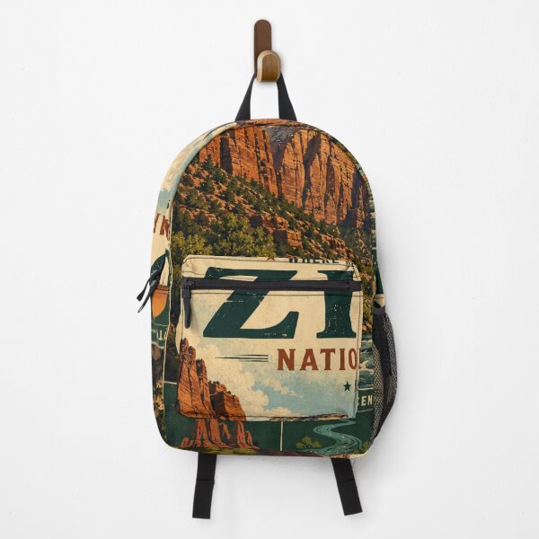 Item preview, Zion National Park Vintage Travel Poster designed and sold by SlanPOD.