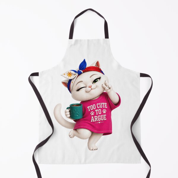 Item preview, Too cute to argue cat designed and sold by SHARAMDARA.