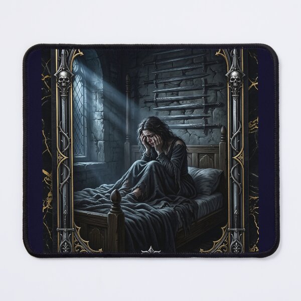 Item preview, Nine of Steels - tarot card designed and sold by Studio77-Gothic.