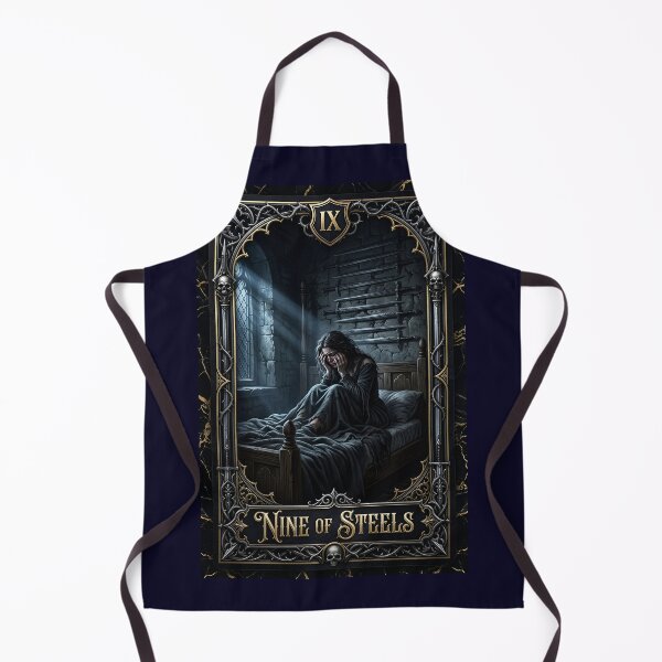 Item preview, Nine of Steels - tarot card designed and sold by Studio77-Gothic.