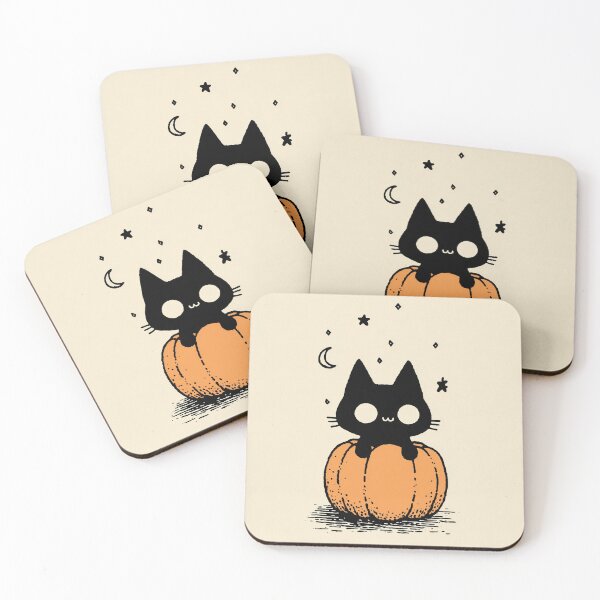 Item preview, Black Cat Pumpkin: Spooky Season Cute Halloween Art designed and sold by oneofthesedayys.