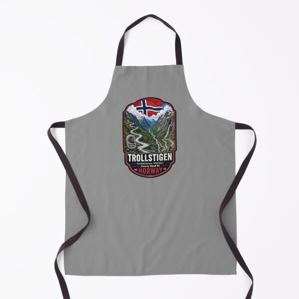 Item preview, Trollstigen The Troll Road Norway Sticker TShirt 07 designed and sold by OuterShellUK.