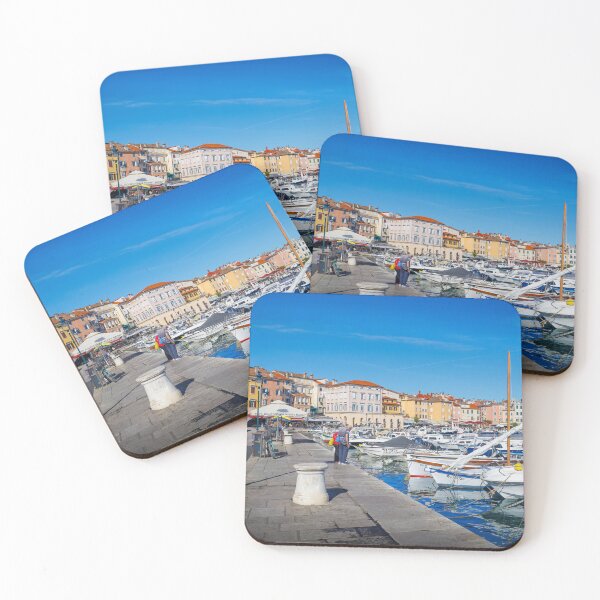 Item preview, The Sunlit Harbour of Rovinj designed and sold by Viv Thompson Photography .