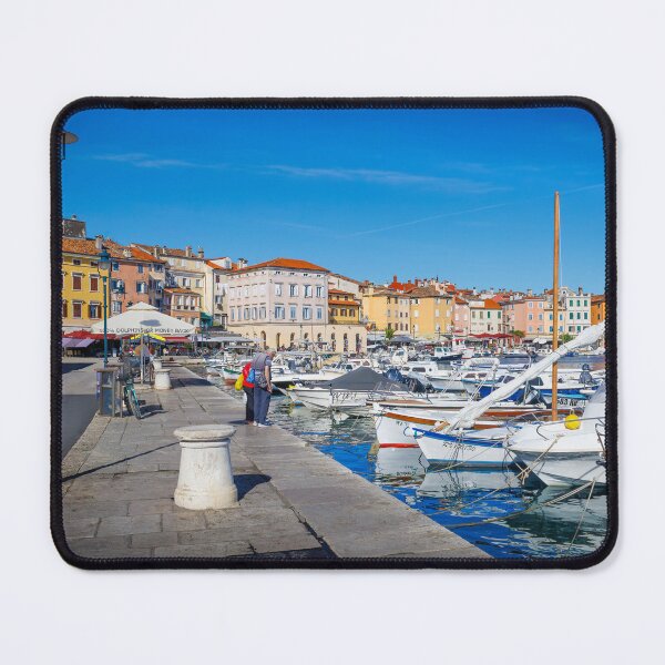 Item preview, The Sunlit Harbour of Rovinj designed and sold by Viv Thompson Photography .