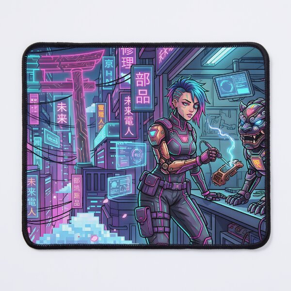 Item preview, Cyberpunk Workshop: Cyber Mechanic & Mech Lion Companion designed and sold by StyleArtStudio.