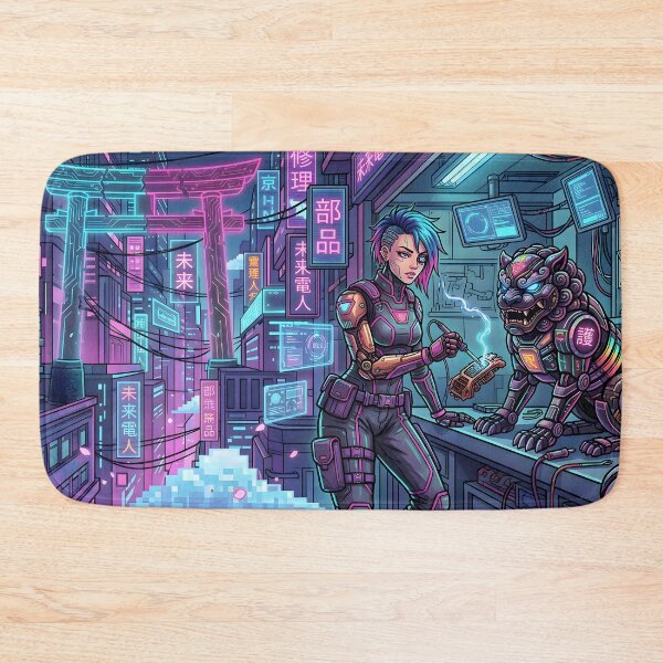 Item preview, Cyberpunk Workshop: Cyber Mechanic & Mech Lion Companion designed and sold by StyleArtStudio.