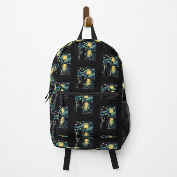 Item preview, Starry Night Cat Vincent Van Gogh Style fanart designed and sold by Gbriel3.