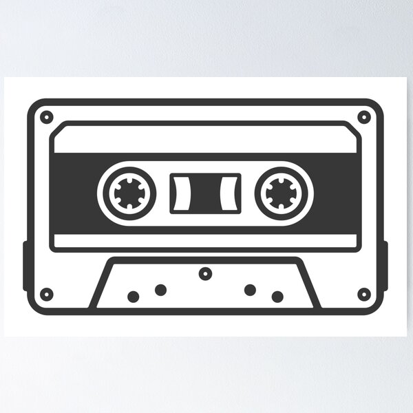 Item preview, Vintage Retro Cassette Tape Sticker designed and sold by VectorForge Studio.