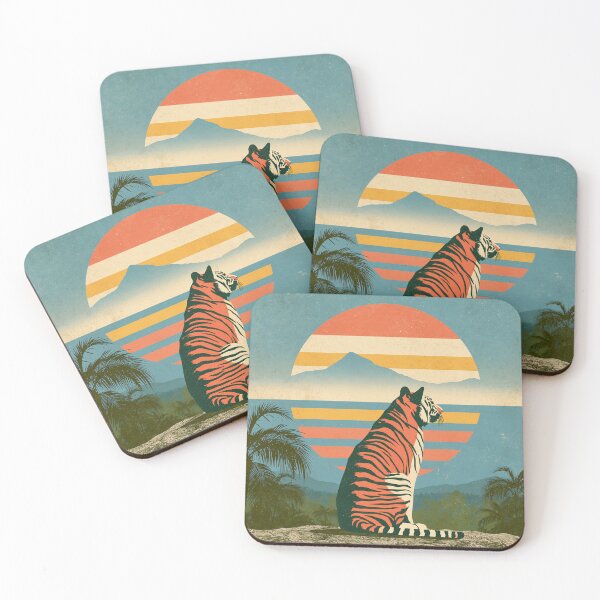Item preview, Vintage retro tiger design designed and sold by Ayrshiredesigns.